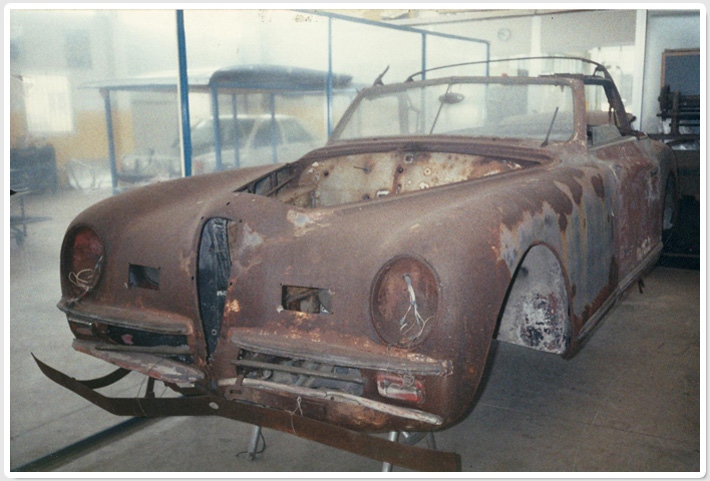 Ristrutturazione Alfa Romeo 2500 6C SS Cabrio
