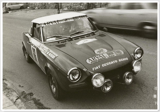 Fiat 124 sport con allestimento rally della scuderia citt di schio